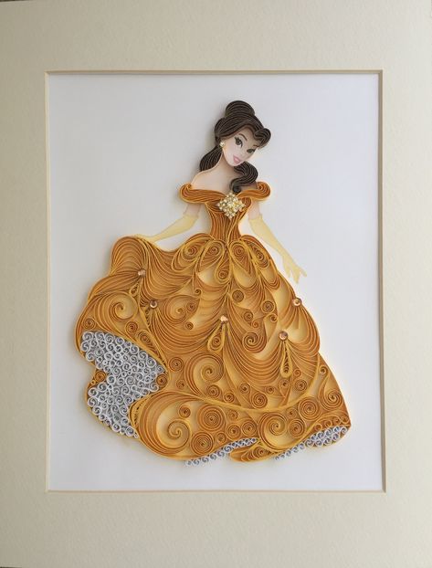 Quilling Dolls, Belle Princess, Arte Quilling, Paper Quilling Tutorial, Paper Quilling For Beginners, Paper Quilling Flowers, Paper Quilling Cards, Origami And Quilling, Quilling Work