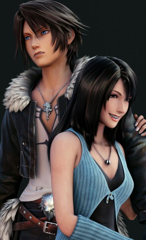 Final Fantasy Squall, Ff8 Squall, Squall X Rinoa, Couple Cosplay Ideas, Squall And Rinoa, Fictional Romance, Final Fantasy Dissidia, Squall Leonhart, Fantasy Reference