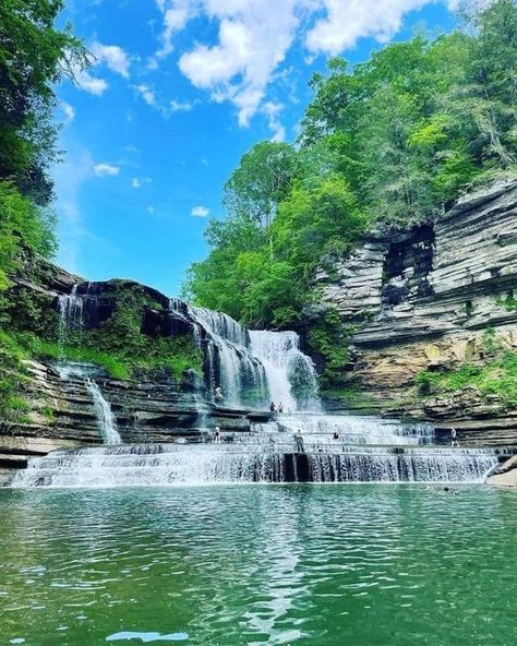 Cummins Falls Tennessee, Cummins Falls, Cummins Falls State Park, Camping In Tennessee, Tennessee Waterfalls, Bucket List Travel, Waterfall Adventure, Largest Waterfall, Summer Getaway