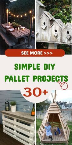 Transform your outdoor space with simple DIY pallet projects! Build a cozy patio furniture set, a vertical garden, or even a bar using pallets. Enjoy the satisfaction of creating your own custom pieces and elevate your outdoor living experience. Let's make your backyard the envy of the neighborhood! 🌞🌿 #OutdoorDIY #PalletProjects Cozy Patio Furniture, Pallet Ideas For Outside, Recycled Garden Planters, Pallet Patio Furniture Diy, Pallet Projects Easy, Pallet Ideas Easy, Cozy Patio, Pallet Decor, Pallet Outdoor