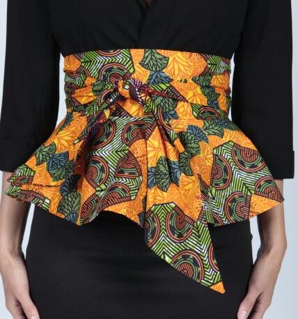 Afro belt or a dress Ankara Belt, Plain Dresses, Peplum Belt, Mode Prints, Ethno Style, Style Africain, Anna Karina, African Accessories, Afrikaanse Mode