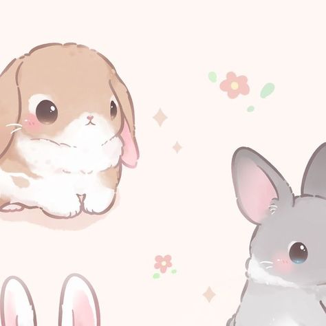 🐱🌷smol Pawie🌷🐾 on Instagram: "Happy Easter!!🐰🌷💐 I drew a handful of bunnies as practice because I definitely needed to extend my animol arts 😊Have a wonderful Sunday! . 🌊 2/3 tiers have been unlocked in Samie's kickstarter 🎉Just one more to go to unlock a freebie pin ✨Thank you so much for the tremendous support 😭 . 🚫 Please do not use my art in any way without my permission, thanks 💕 Saves and story reshare are appreciated 🥰🎁" Bunny Cutest Aesthetic Drawing, Kawaii Easter Wallpaper, Sleepy Bunny Drawing, Bunny Picnic Drawing, Kawaii Easter Bunny, Bunny Drawing, Happy Easter, Artist Inspiration, Easter