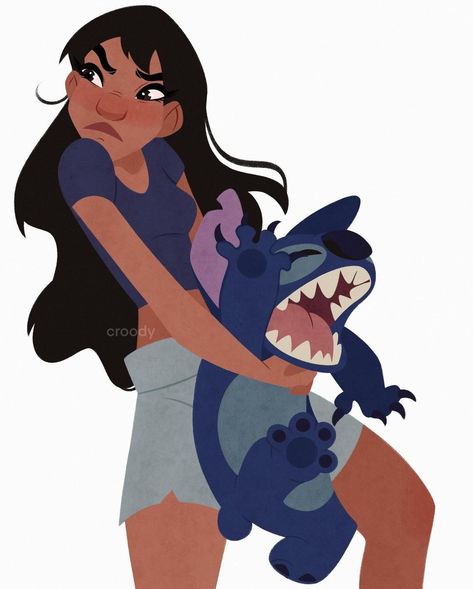 Sandra 🎨 (@_croody) • Foton och videor på Instagram Lilo And Stitch Fanart, Stitch Fanart, Funny Disney Characters, Lilo And Stitch Movie, Lilo And Stitch Drawings, Stitch Drawing, Disney Sketches, Cartoon Profile Pictures, Star Wars Artwork