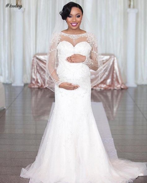 WEDDING DRESS INSPIRATION FOR PREGNANT BRIDES Wedding Gown For Pregnant Brides, Wedding Dresses For Pregnant, Wedding Dress For Pregnant Bride, Dress For Pregnant, Nigerian Wedding Dress, Pregnant Bride, Wedding Dress Alterations, Photoshoot Wedding, Pregnant Wedding