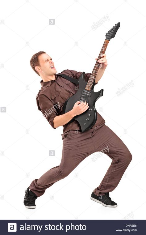 Man With Guitar Drawing, Guitar Drawing Pose, Gutair Pose Reference, Guitar Reference Pose, Rock Star Pose, Playing Guitar Pose Reference, Poses Guitar, Photo Reference Poses, Guitar Pose Reference