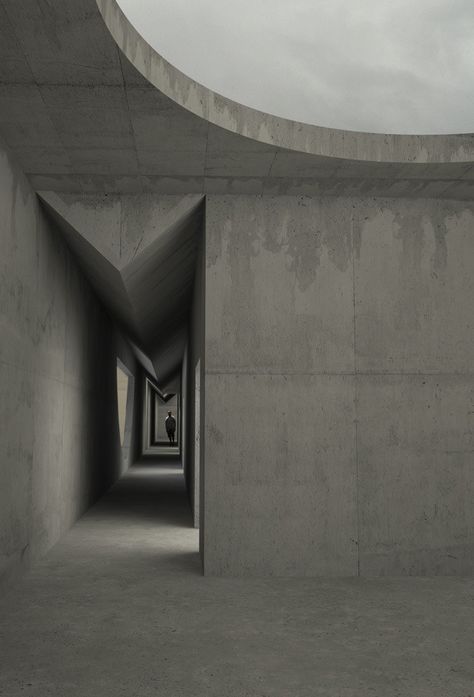 Museum Of Emotions, Materials Board Interior Design, Study Architecture, Carlo Scarpa, Brutalist Architecture, Concrete Structure, Level Design, Minimalist Architecture, Architecture Office