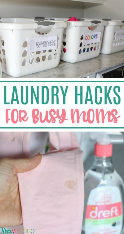 Get out from under that mountain of laundry with these laundry tips. We especially love the laundry sorting system in these laundry hacks! #AD #JourneyofAmazinghood #DreftHome Homemade Fabric Softener, Laundry Sorting, Housekeeping Tips, Laundry Tips, Laundry Stains, Washing Laundry, Organized Mom, Cleaning Recipes, Diy Cleaners