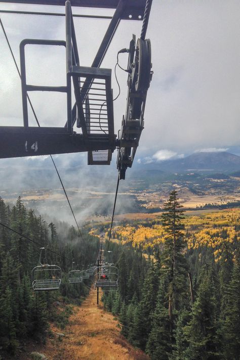 Arizona Snowbowl in Fall - Top Places to See in Arizona Arizona Snowbowl, Snow Making, Thorpe Park, How To Make Snow, Birch Trees, Flagstaff, Ski Lift, Blood Moon, Family Trip