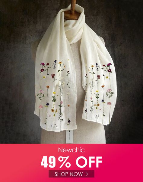 Women Solid Color Printing Pattern  Linen Long Scarf Shawl  Multi-Purpose  Elegant Neck Wrap Your friend shared a fashion website for you and give you up to 20% off coupons! Claim it now. https://newchic.app.link/zNia3WIHs9 Chic Scarves, Blue Scarf, Scarf Design, Yellow Fashion, Fashion Website, Long Scarf, Scarf Print, Scarf Styles, Scarf Shawl