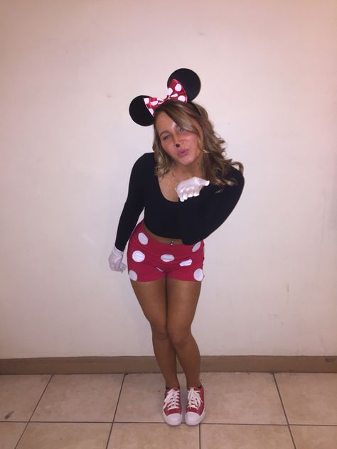 Minnie Mouse Minnie Mouse Costume For Women, Minnie Mouse Costume Diy, Minnie Mouse Costume, Diy Costumes Women, Mouse Costume, Diy Costume, Costume Women, Cotton Gloves, Mini Mouse