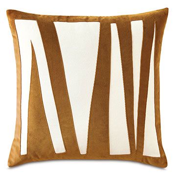 Square Accent Pillows - Eastern Accents Yellow Decorative Pillows, Graphic Motif, Geometric Throw Pillows, Eastern Accents, Geometric Fabric, Bed Linens Luxury, Velvet Pillow, Lasercut Design, Velvet Pillow Covers