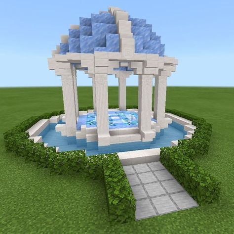 Ice Biome Minecraft Builds, Minecraft Ice Builds, Minecraft Shop Ideas, Minecraft Water House, Minecraft Gazebo, Minecraft Greenhouse, Minecraft Shops, Minecraft Things, Minecraft Structures