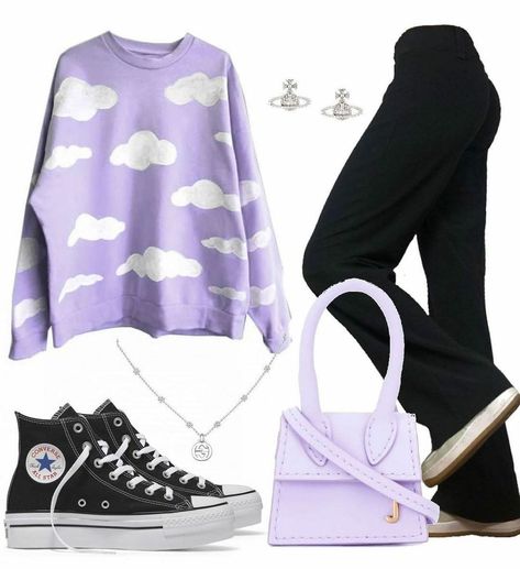 Blue Inspired Outfits, Outfits Bonitos, Virtual Outfits, Best Winter Outfits, Outfit Layout, Purple Outfits, Tomboy Outfits, Paris Outfits, Cute Preppy Outfits