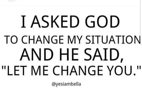 When WE change, our situation will change. I stop stressing myself about things I can't do anything about. I can't change nobody, but myself. #selflove I Will Change Myself Quotes, Except The Things I Cant Change, Help Me To Accept Things I Cannot Change, If You Can’t Change The Situation, Sometimes God Doesn't Change Your Situation, Cant Change People, If It Doesn’t Challenge You It Won’t Change You, Stop Stressing, Sunday Inspiration