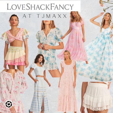 LoveShackFancy finds at TjMaxx Summer dresses, spring break dress, floral dress, skirt, lace, resort wear, vacation outfit, two piece set, TJ maxx find, sale alert, deal alert Follow my shop @HunterElizabeth on the @shop.LTK app to shop this post and get my exclusive app-only content! #liketkit #LTKsalealert #LTKU #LTKtravel @shop.ltk https://liketk.it/41G6M Tj Maxx Dresses, Spring Break Dress, Ruffle Crop Top, Dresses Spring, Vacation Outfit, Vacation Outfits, Dress Floral, Two Piece Set, Spring Break