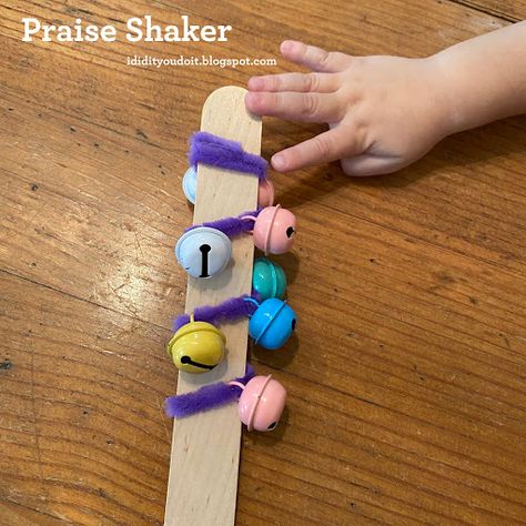 Diy Noise Makers, Trumpet Craft, Preschool November, God's Character, Craft Bells, Preschool Music, Pipe Cleaner Crafts, Church Crafts, Noise Makers