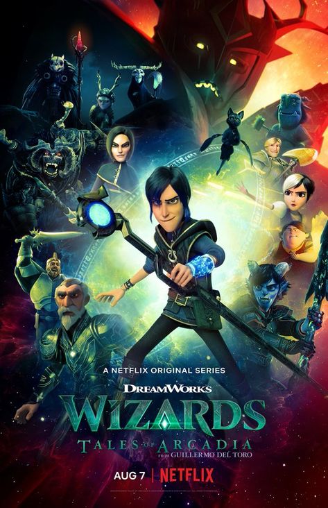 Wizards Tales Of Arcadia, Animation Dreamworks, Tales Of Arcadia, Trollhunters Characters, Netflix Tv Shows, Netflix Original Series, Colin O'donoghue, Dreamworks Animation, Netflix Originals