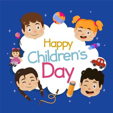 Happy children's day celebration | Free Vector #Freepik #freevector #design #world #celebration #kid Happy Children's Day Gift, Children's Day Celebration, Children's Day Poster, Children's Day Gift, Happy Children's Day, 10% Happier, Children's Day, Kids Frames, Child Day