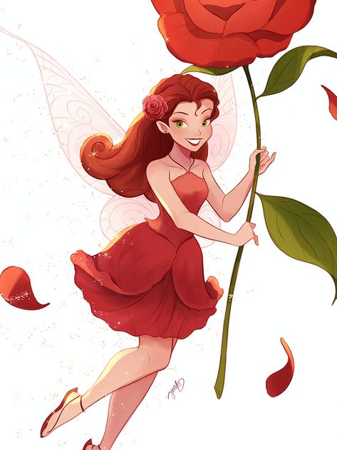 Tinkerbell Fanart, Tinkerbell And Terence, Rosetta Fairy, Fashion Runaway, Tinkerbell Characters, Disney Faries, Fairy Character, Disney Fairies Pixie Hollow, Animated Movies For Kids