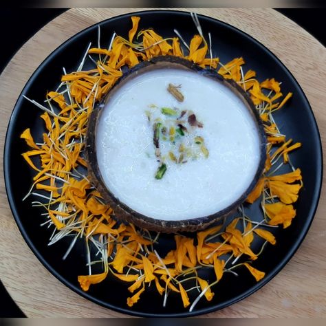 Tender coconut payasam is also known as Elaneer Payasam . This was love at first bite to me and you are just about to fall in love too. The beauty of this dish is the simplicity . Elaneer Payasam, Tender Coconut, Love At First Bite, Cardamom Powder, First Bite, Love At First, Coconut Water, Pistachio, Fall In Love