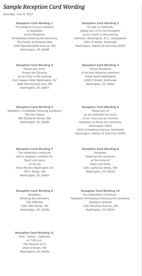 Sample reception card wording for your perfect wedding reception from the luxury wedding invitation designers at Digby & Rose Reception Invite Wording, Reception Card Wording, Reception Cards Invitation, Reception Invitation Cards, Reception Invitation Wording, Wedding Reception Invitation Wording, Rose Invitations, Wedding Card Wordings, Wedding Reception Program
