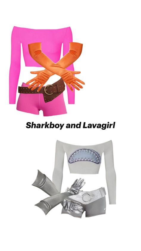 Sharkboy And Lavagirl Costume, Lavagirl Costume, Sharkboy And Lavagirl, Duo Halloween Costumes, Halloween Costume, Halloween Costumes, Halloween