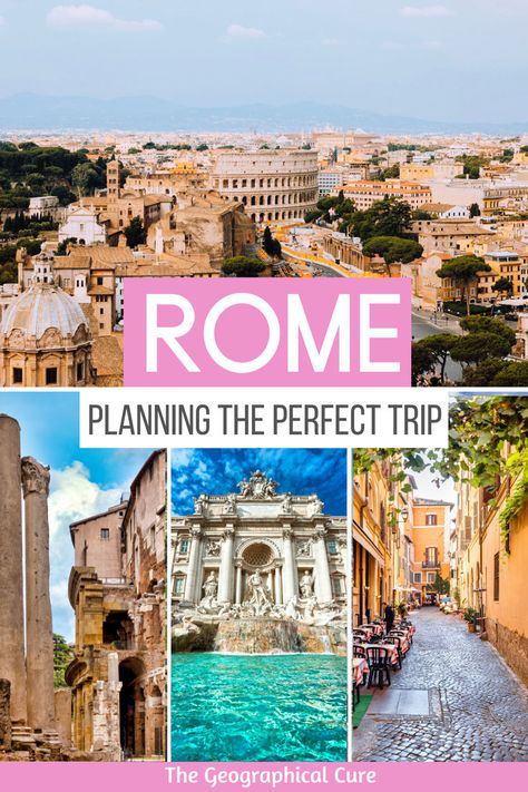 Pinterest pin graphic for how to plan a trip to Rome Best Tours In Rome, Rome What To See, Best Things To Do In Rome, Rome Italy Aesthetic, Map Of Rome, Rome Bucket List, Rome In A Day, Rome Guide, Rome Trip