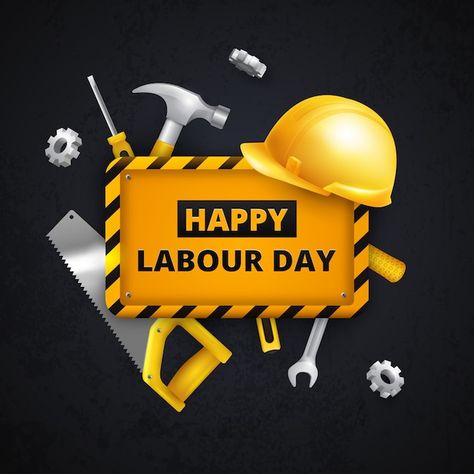 Protective equipment and tools labour da... | Free Vector #Freepik #freevector #workers-day #worker-helmet #helmet #worker Labour Day Wishes, Steel Detailing, Happy Labour Day, Workers Day, Birthday Card Drawing, 10% Happier, May Designs, The Tile Shop, Flooring Store