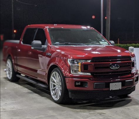 Red Ford Truck, Lowered F150, Semi Trucks Interior, F150 Accessories, Ford 150, Ford Lobo, Cool Truck Accessories, Customised Trucks, Ford Trucks F150