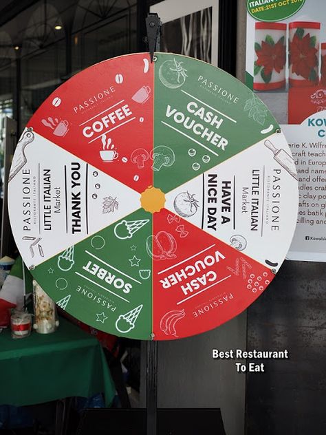 Wheel OF Fortune #italian #food #malaysian #sripetaling Fortune Wheel Design, Fortune Wheel, Italian Market, Meals On Wheels, Food And Restaurant, Best Street Food, Malaysian Food, Restaurant Food, Wheel Of Fortune