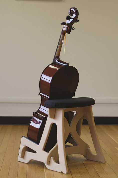 Cello Practice, Pretty Chairs, Cello Stand, Cello Art, Cello Lessons, Bespoke Chair, Cello Music, Retail Solutions, Good Posture