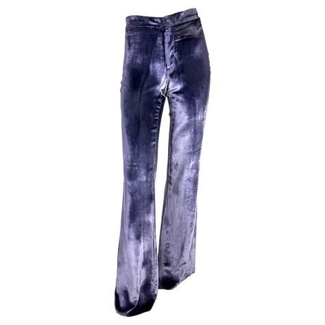 F/W 1999 Gucci by Tom Ford Runway Lavender Velvet Flare Pants NWT For Sale at 1stDibs Butterfly Stomach, Tom Ford Runway, Velvet Flared Pants, Velvet Gucci, Gucci By Tom Ford, Dream Wishlist, Moodboard Ideas, Velvet Flare Pants, Png Clothes