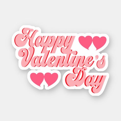 Valentine Day Stickers, Valentines Day Stickers Aesthetic, Love Theme Printable Stickers, Happy Valentines Day Stickers, Valentine Stickers Design, Happy Valentines Day Font Design, Valentines Day 2023, Page Background Design, Happy Valentines Day Sign