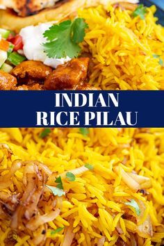 Easy Pilau Rice Recipe, Indian Pilau Rice Recipe, Indian Pilau Rice, Easy Indian Rice, Pilau Rice Recipe Indian, Yellow Basmati Rice, Easy Indian Meals, Indian Yellow Rice, Pilau Rice Recipe