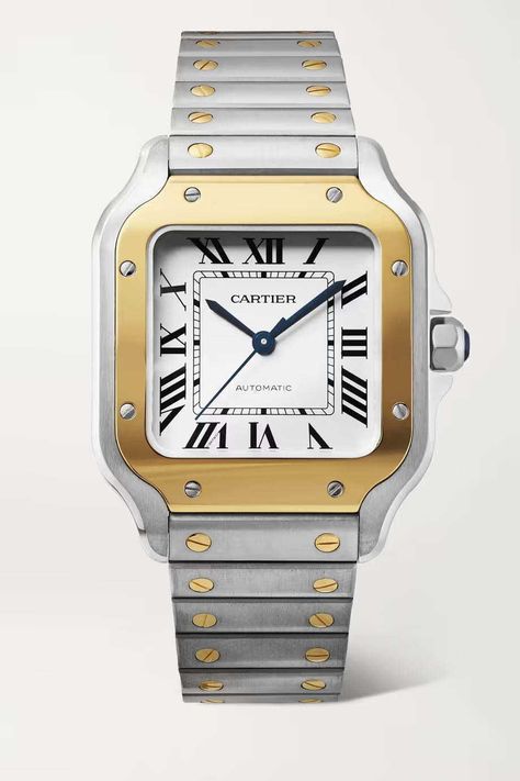 none Cartier Santos Watch Woman, Santos Cartier, Cartier Santos Watch, Cartier Men, Womens Designer Watches, Swiss Luxury, Cartier Santos, Luxury Timepieces, Cartier Jewelry