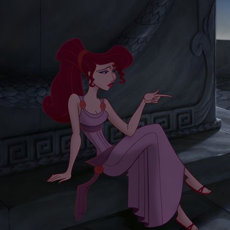 From animated Disney film, “Hercules” (1997). Meg Costume Hercules, Giselle Core, Meg Disney, Hercules Meg, Hercules Costume, Hercules Megara, Hercules 1997, Megara Hercules, Meg Hercules