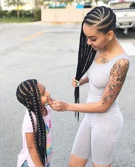 Lemonade Braids Hairstyles, Kid Braid Styles, Solange Knowles, Two Braids, Girls Hairstyles Braids, Braids For Kids, Cornrow Hairstyles, African Braids Hairstyles, Braided Hairstyles For Black Women