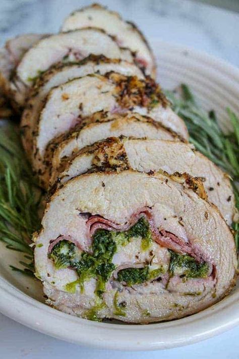 Stuffed Pork Loin, Festive Recipes, Chard Recipes, Christmas Dinner Menu, Keto Christmas, Stuffed Pork, Thanksgiving 2020, Easter Dinner Recipes, Recipes Christmas