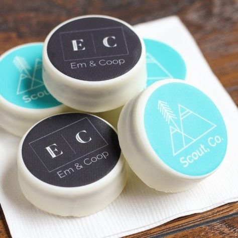 Corporate Party Favors and Supplies | Beau-coup Company Party Favors, Corporate Party Favors, Custom Promotional Items, Mint Logo, Corporate Gift Baskets, Covered Oreos, Mint Tins, Sprinkle Baby Shower, Party Food And Drinks