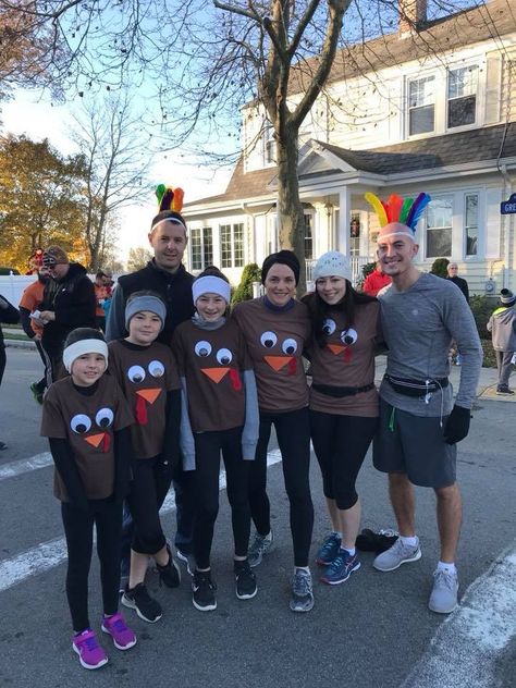 Turkey Trot, 2017 Turkey Trot Costume, Turkey Trot Outfit, 9 Lives, Turkey Trot, Bust A Move, Theme Days, Fun Times, Running Clothes, Family Fun