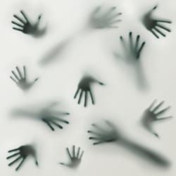 frightening silhouette of many different hands Haunted Movie, Google Backgrounds, Scary Backgrounds, Horror Photography, Horror Photos, Cool Optical Illusions, Blur Photo Background, Horror Posters, Horror House