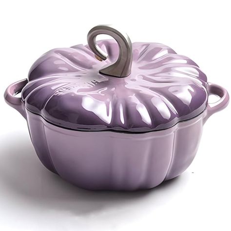 PRICES MAY VARY. YOUR GO-TO COVERED CASSEROLE: The perfect combination of form and function that never goes out of style. The Covered Pumpkin Casserole not only makes a beautiful addition to your kitchen, but it's an enameled cast iron classic for preparing and serving memorable meals. You can sear, braise, bake or roast your favorite dishes in the oven at temperatures up to 500 degrees Fahrenheit. WHAT IS PORCELAIN ENAMEL ON CAST IRON? It is glass that becomes bonded to the cast iron at high te Casserole Kitchen, Boutique Patisserie, Electric Toaster, Induction Stove, Cast Iron Pot, Cast Iron Dutch Oven, Kitchen Accessories Decor, Cooking Pot, Soup Pot