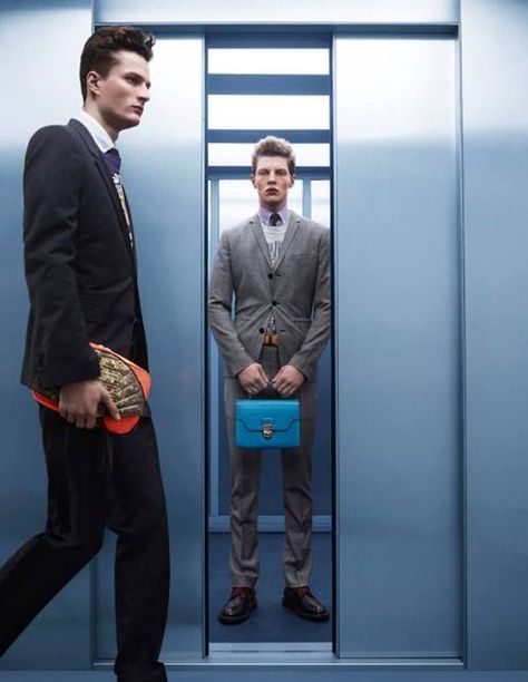 elevator express Tim Schuhmacher, Best Fashion Photographers, Hunger Magazine, Designer Inspired Handbags, Space Fashion, Mens Editorial, Brand Campaign, Fashion Photography Inspiration, Mens Trends