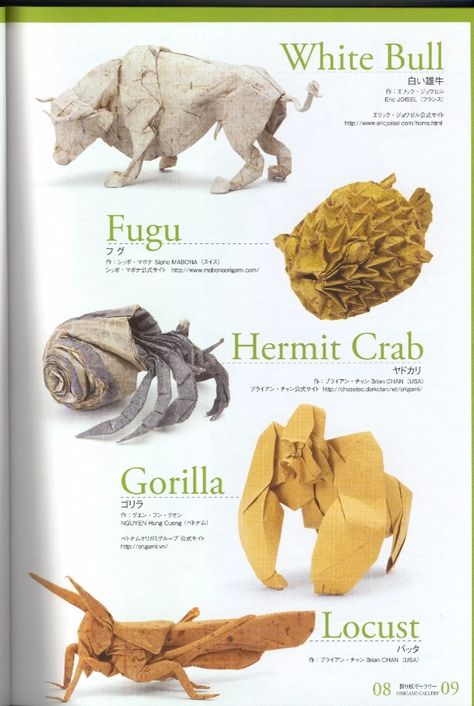 World of Super Complex Origami by Satoshi Kamiya | PDF Origami Velociraptor, Paper Craft Animals, Advanced Origami, Complex Origami, Craft Animals, Japanese Tools, Origami Diagrams, American Cocker Spaniel, Instruções Origami