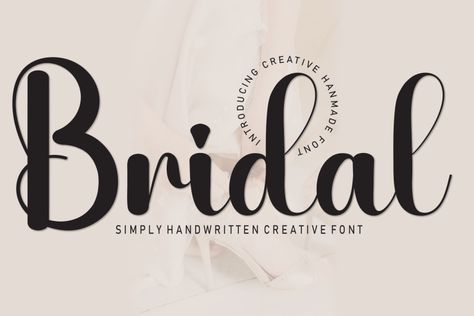 Bridal is a sweet and friendly handwritten display font. Cute and fun, this font is ideal for writing wedding invitations, cards, or any other design that might need a fun touch! Try before you buy Bridal font for iOS, Android, macOS, or Windows for free, or you can download the full version with a commercial […] The post Bridal Font appeared first on FreeFontDL. Bride Font, How To Write Wedding Invitations, Font Cute, Free Script Fonts, Commercial Fonts, Wedding Fonts, Creative Fonts, Font Generator, Font Types