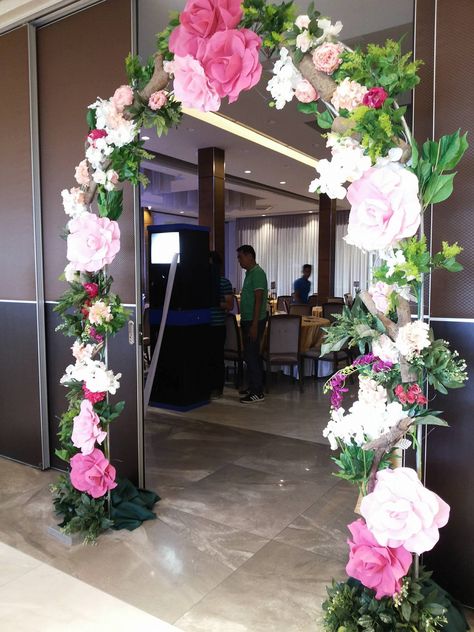 Flower Entrance Arch, Floral Arch Entrance, Garden Gala, Debut Party, Entrance Arch, Party Entrance, Garden Party Birthday, Floral Arch, Fairy Land