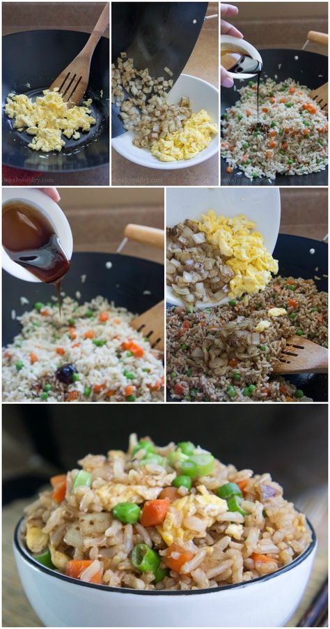 Quick and Easy Brown Fried Rice Brown Rice Cooking, Easy Fried Rice, Quick Rice, Fried Brown Rice, Rice Dinner, Rice Dish, Fried Rice Recipe, Oyster Sauce, Eat Smarter