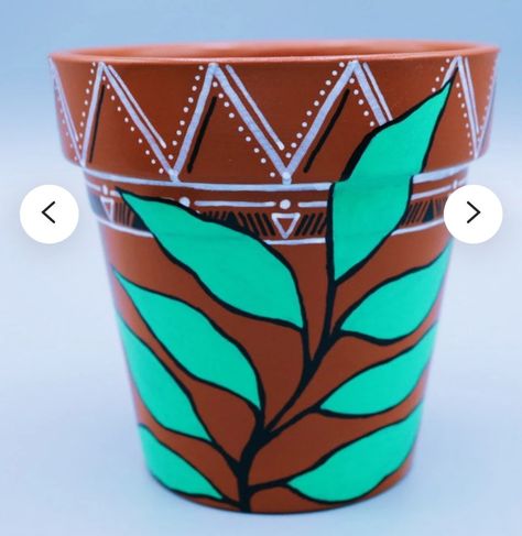 Painted Clay Pots Ideas, Painting Ideas Boho, Clay Pots Ideas, Clay Pot Painting Ideas, Clay Pot Painting, Pot Painting Ideas, Painted Planters, Pots Ideas, Pot Painting