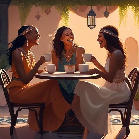 GOOD FRIENDS are a Gift from Jehovah!! Jw Paradise, Jehovah Paradise, Life In Paradise, Biblical Art, Jehovah's Witnesses, Black Art, Paradise, Life Is Good, Spirituality