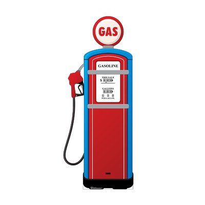 Advanced Graphics Gas Pump Cardboard Cutout Stand-Up Cardboard Standup, Old Gas Pumps, Glinda The Good, Leg Lamp, Life Size Cutouts, Station Service, Glinda The Good Witch, Cars Theme Birthday Party, Graduation Signs